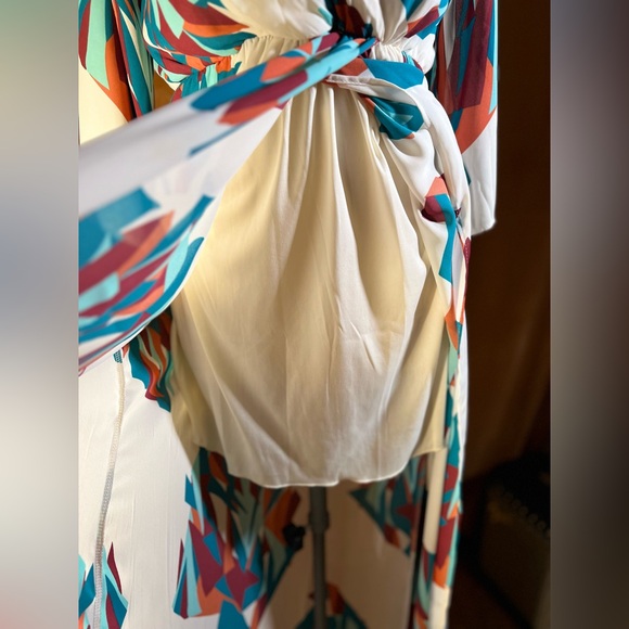 Everly faux wrap, maxi dress size L - Picture 5 of 7